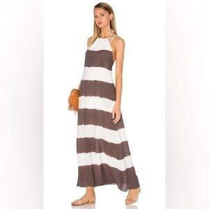 Bailey 44 Galabeya Dress in Cream & Taupe Size 6